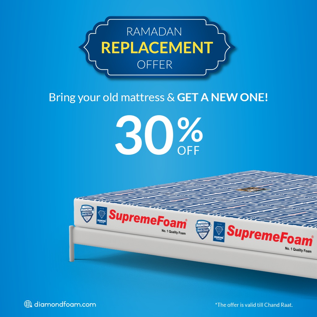 Diamond Supreme Foam Ramadan Replacement Offer 2026 – 30% Discount