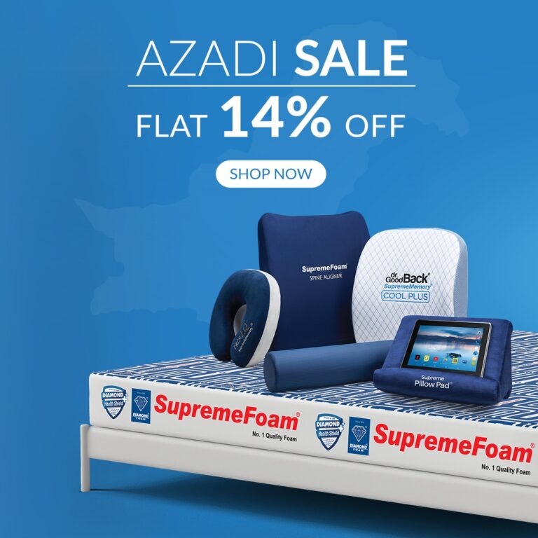 Azadi Sale Flat 14% OFF Diamond Foam
